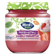 پوره میوه مخلوط توت فرنگی و ماست پروبیوتیک هروبیبی Hero baby