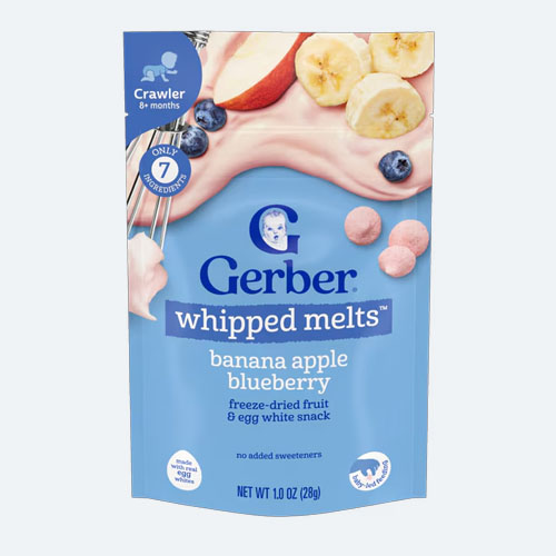 اسنک ماستی موز، سیب و بلوبری گربر Gerber (بالای 8 ماه) حجم 28 گرم