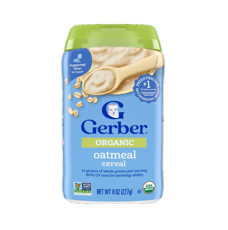 سرلاک ارگانیک جو دوسر گربر Gerber حجم 227 گرم