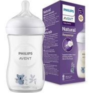 مشخصات ، قیمت و خرید شیشه شیر نچرال 260 میل ریسپانس طرح کوالا فیلیپس اونت Avent
