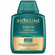 شامپو ترمیم کننده و ضد ریزش مو بیوکسین BIOXCIN حاوی آرگان و کراتین حجم 300 میل