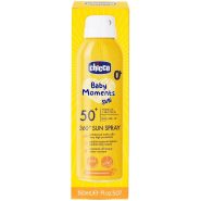 اسپری ضدآفتاب کودک چیکو Chicco Baby Moments 360 Sun حجم 150 میلی لیتر