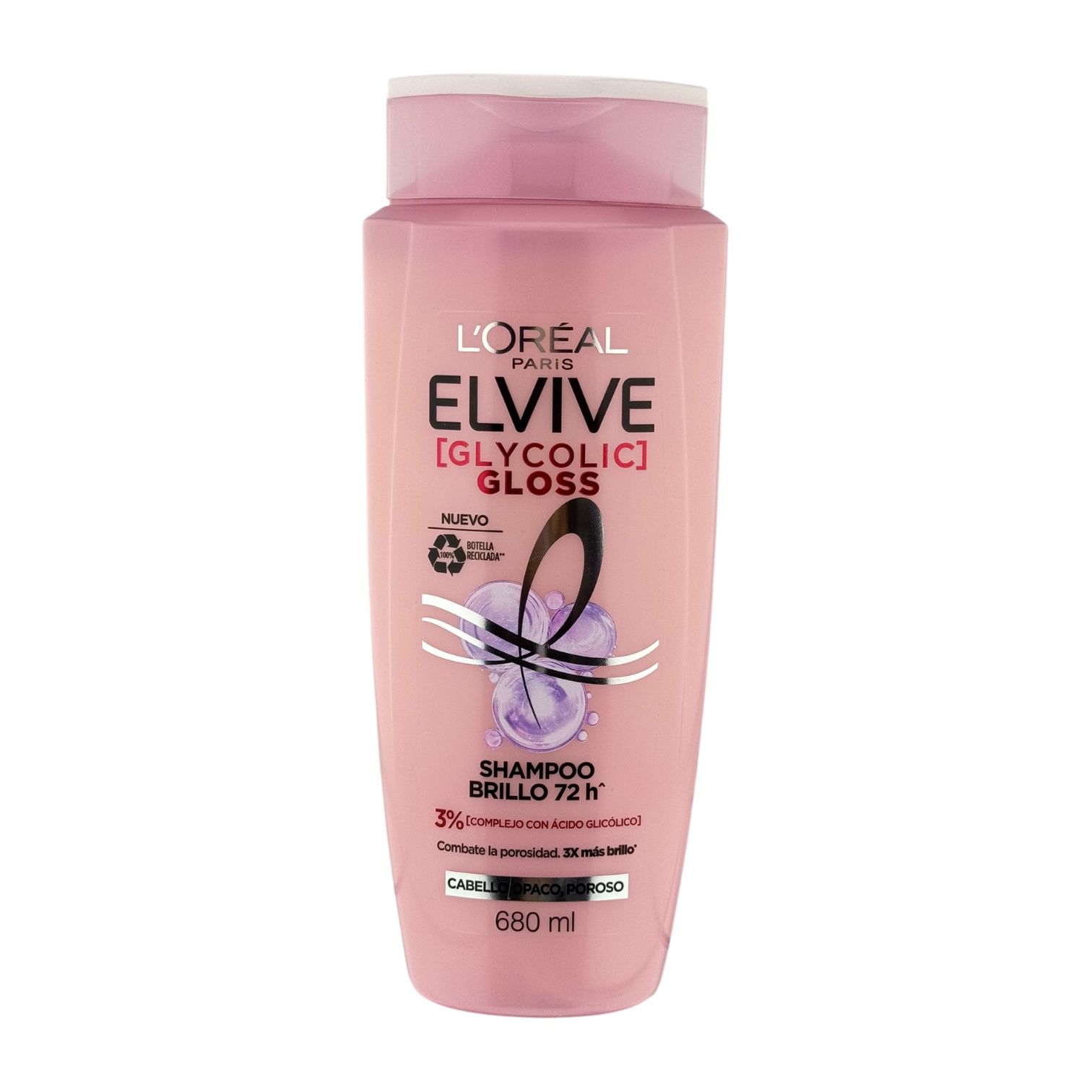 شامپو مو لورال مدل گلیسولیک گلاس Glycolic حجم 680 میلی لیتر