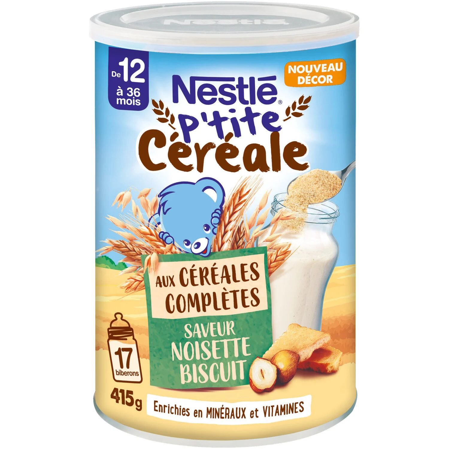 سرلاک قوطی فندق و بیسکوییت 400 گرمی +1 سال نستله فرانسه Nestle