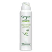 مشخصات، خرید و قیمت اسپری ضد تعریق سیمپل مدل Aloe Fresh Antiperspirant با رایحه آلوئه ورا حجم 250 میل