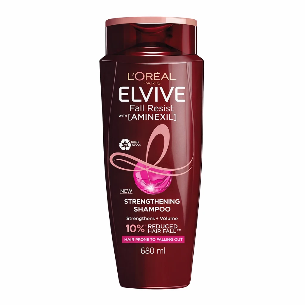 شامپوی لورال Elvive Fall Resist Aminexil اورجینال ۶۸۰ میلی لیتری