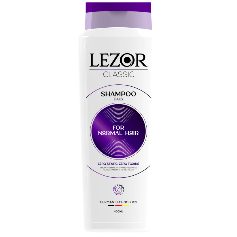شامپو موهای معمولی لزور Lezor حجم 400 میل