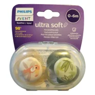 پستانک نوزاد فیلیپس اونت Ultra Soft سایز ۰ تا ۶ ماه
